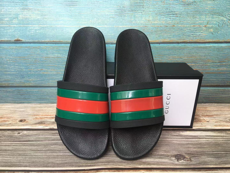 Gucci Rubber Slide Red Green