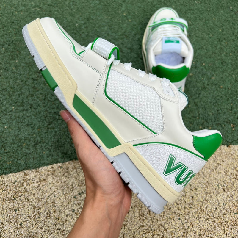 Louis Vuitton Trainer Green Mesh